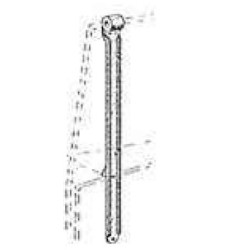 PSC 39074 - EMD DIESEL LOCOMOTIVE HANDRAIL STANCHIONS WITH EXTENDED BRACKET - PLASTIC - HO SCALE