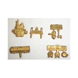 CAL-SCALE 190-2003 - STEAM LOCOMOTIVE ELESCO FEEDWATER HEATER SYSTEM LESS PIPING - HO SCALE