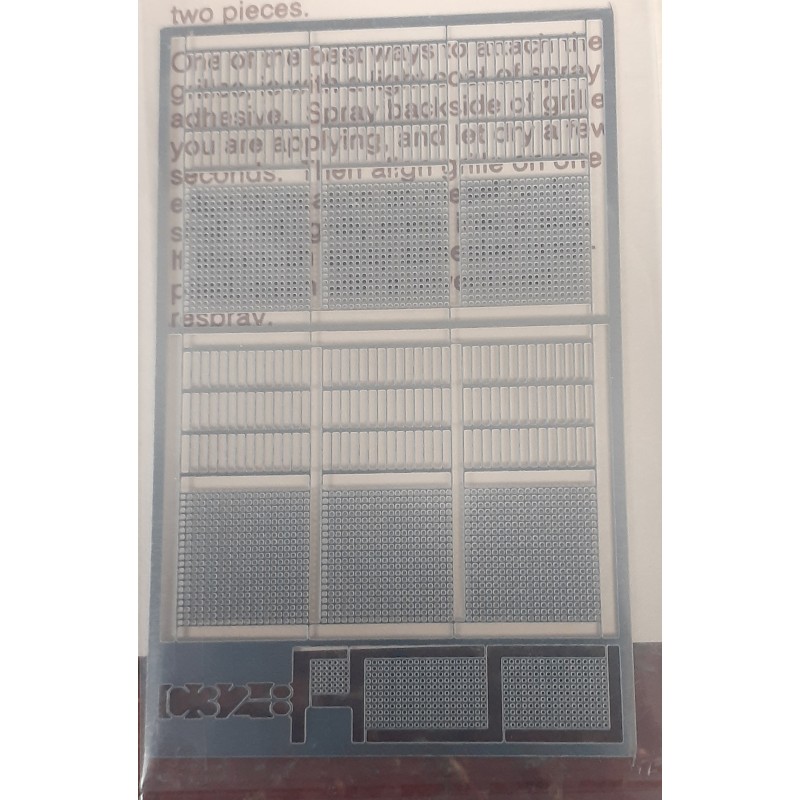 DETAIL ASSOCIATES 2722 - GRILL SET FOR RAILPOWER GE C32-8 - HO SCALE