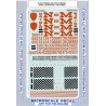 MICROSCALE DECAL 87-538NOS - NACIONALES de MEXICO DIESEL LOCOMOTIVES - HO SCALE