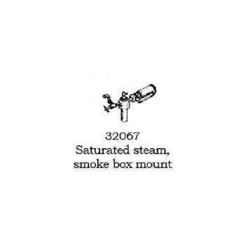 PSC 32067 - STEAM LOCOMOTIVE WHISTLE - SATURATED STEAM - SMOKE BOX MOUNT - HO SCALE