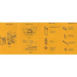 DETAILS WEST FB-209 - DIESEL LOCOMOTIVE CAB B UNIT DETAILS - HO SCALE