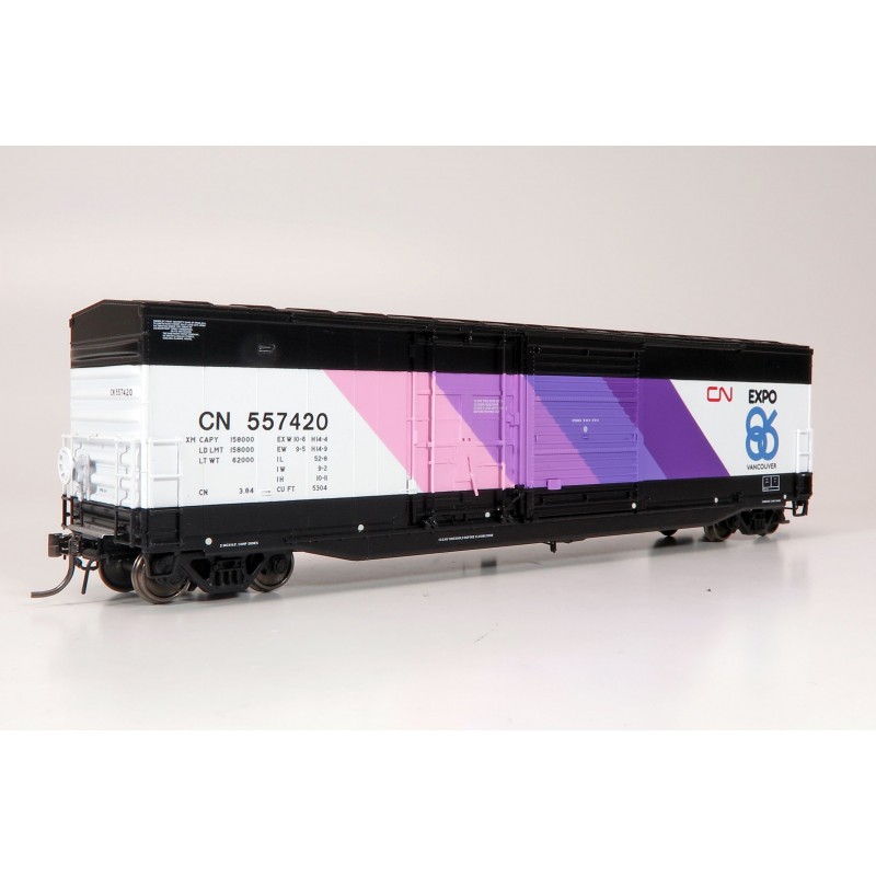 RAPIDO 173004A - NSC 5304 cu.ft. BOXCAR - CANADIAN NATIONAL EXPO '86 - 557420 - HO SCALE
