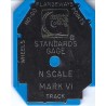 NMRA N SCALE TRACK & CLEARANCE GAUGE - MARK VI