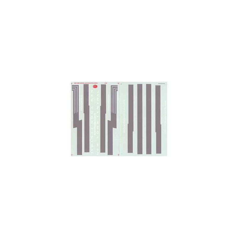 MICROSCALE DECAL 48-92 - NEW YORK CENTRAL DIESEL LOCOMOTIVE - PA/PB - O SCALE
