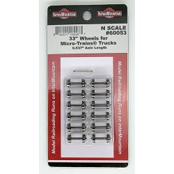 INTERMOUNTAIN 60053 - N SCALE 33" WHEELSETS FOR MICRO-TRAINS TRUCKS