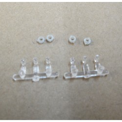 CAL-SCALE 190-755 - DIESEL LOCOMOTIVE DITCH LIGHTS - SQUARE HOODED -  HO SCALE