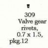 PSC 309 - VALVE GEAR RIVET - HO SCALE