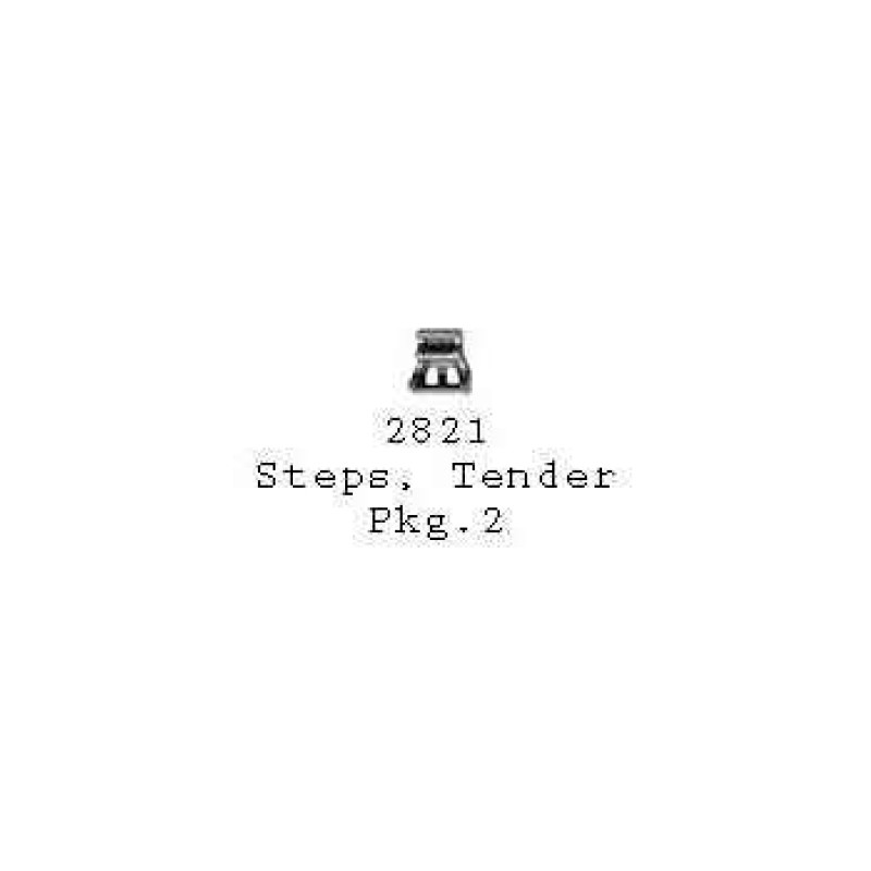PSC 2821 - STEAM LOCOMOTIVE TENDER STEPS - HO SCALE