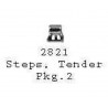 PSC 2821 - STEAM LOCOMOTIVE TENDER STEPS - HO SCALE