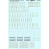 MICROSCALE DECAL 87-1166 - PENNSYLVANIA STEAM LOCOMOTIVES - HO SCALE