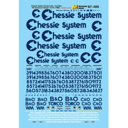 MICROSCALE DECAL 87-400 - CHESSIE SYSTEM DIESEL LOCOMOTIVES - HO SCALE