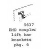 PSC 5637 - EMD DIESEL LOCOMOTIVE COUPLER LIFT BAR BRACKETS - O SCALE