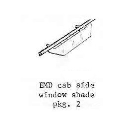 PSC 56151 - EMD DIESEL LOCOMOTIVE CAB WINDOW SHADES - O SCALE