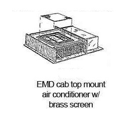 PSC 56135 - EMD DIESEL LOCOMOTIVE CAB ROOF MOUNT AIR CONDITIONER - O SCALE