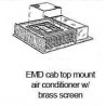 PSC 56135 - EMD DIESEL LOCOMOTIVE CAB ROOF MOUNT AIR CONDITIONER - O SCALE