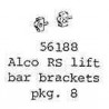 PSC 56188 - ALCO DIESEL LOCOMOTIVE COUPLER LIFT BAR BRACKETS - O SCALE