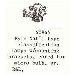 PSC 40845 - STEAM LOCOMOTIVE PYLE NATIONAL CLASSIFICATION LAMP - O SCALE