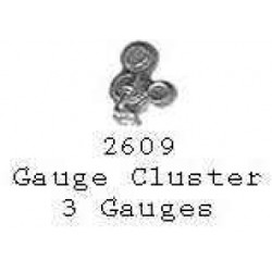 PSC 2609 - STEAM LOCOMOTIVE 3 GAUGE CLUSTER - HO SCALE