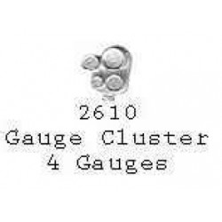 PSC 2610 - STEAM LOCOMOTIVE 4 GAUGE CLUSTER - HO SCALE