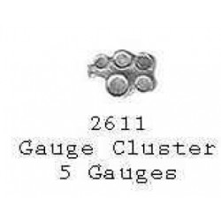 PSC 2611 - STEAM LOCOMOTIVE 5 GAUGE CLUSTER - HO SCALE