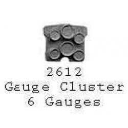 PSC 2612 - STEAM LOCOMOTIVE 6 GAUGE CLUSTER - HO SCALE