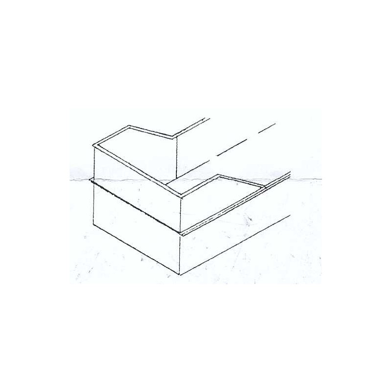 KEYSTONE HO-53 - DM&IR 50' GONDOLA LOW END SOLID BULKHEAD CONVERSION KIT - HO SCALE