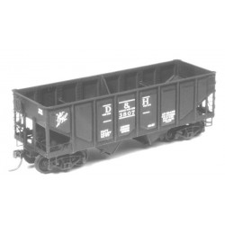TICHY 4029 - 36' 2 BAY USRA PANEL SIDE HOPPER CAR KIT - HO SCALE