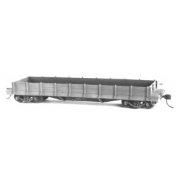 TICHY 4040 - 40' STEEL FLAT WITH WOOD GONDOLA SIDES CAR KIT - HO SCALE