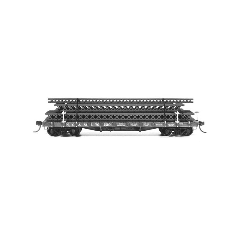 TICHY 4021 - 40' 50 TON STEEL FLAT CAR KIT - HO SCALE
