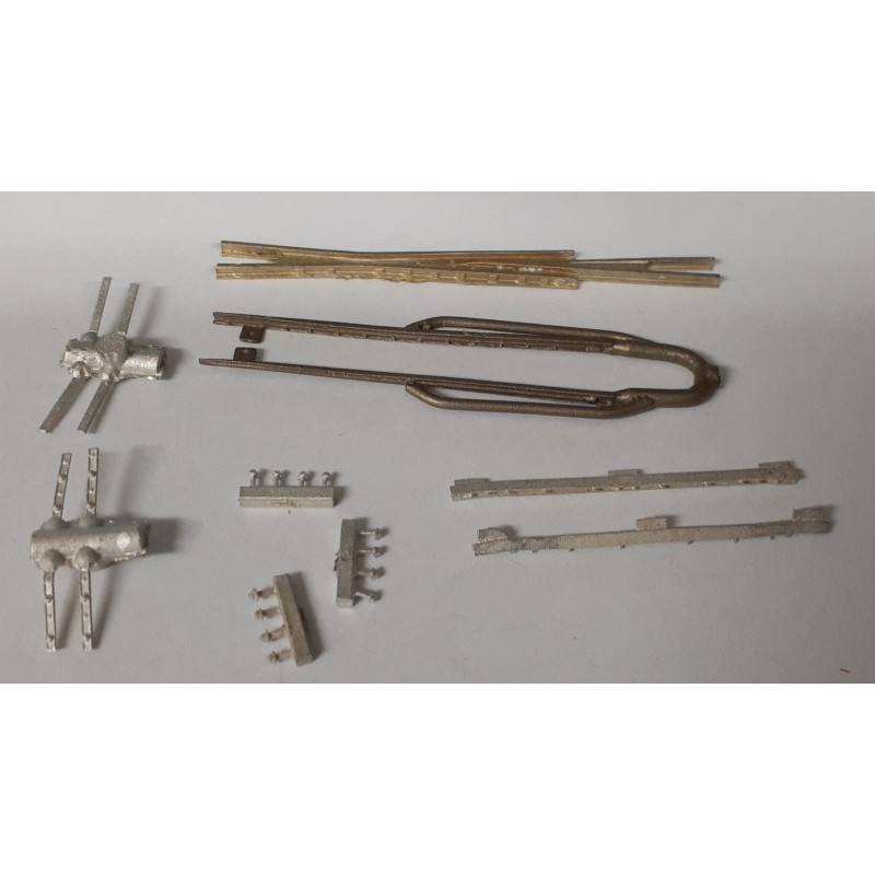 DETAILS WEST SF-930 - SWITCH FROG 8 - CODE 55 WITH SWITCH POINTS - HO SCALE