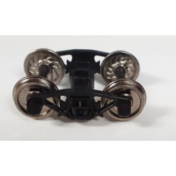 TRUE LINE 900906 AAR 50 TON TRUCKS WITH COIL SPRINGS - RIBBED BACK WHEELSETS - HO SCALE