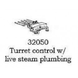PSC 32050 - STEAM LOCOMOTIVE TURRET CONTROL WITH LIVE STEAM PLUMBING - HO SCALE