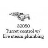PSC 32050 - STEAM LOCOMOTIVE TURRET CONTROL WITH LIVE STEAM PLUMBING - HO SCALE