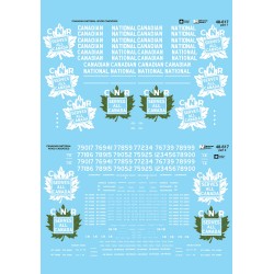 MICROSCALE DECAL 48-617 - CANADIAN NATIONAL WOOD CABOOSE - O SCALE