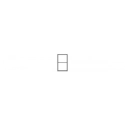 TICHY 8162 - 38" x 68" 1/1 DOUBLE HUNG MASONRY WINDOW - HO SCALE