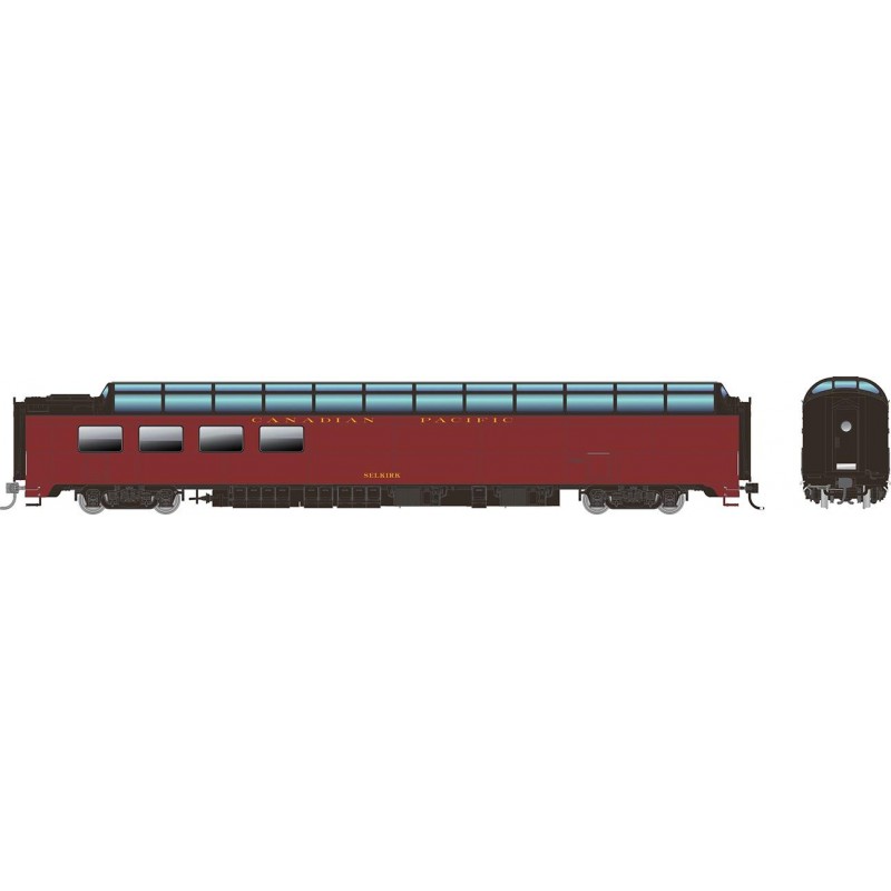 RAPIDO 175014 - SP DOME-LOUNGE - CANADIAN PACIFIC '3605 SELKIRK' - HO SCALE