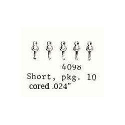 PSC 4098 - HANDRAIL STANCHIONS - SHORT - CORED .024"- O SCALE