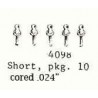 PSC 4098 - HANDRAIL STANCHIONS - SHORT - CORED .024"- O SCALE