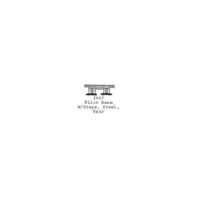 PSC 2967 - STEAM LOCOMOTIVE PILOT - STEEL BEAM WITH STEPS - HO SCALE
