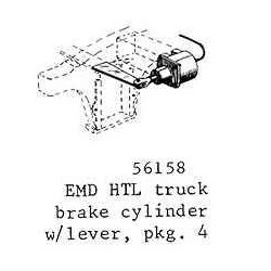 PSC 56158 - EMD DIESEL LOCOMOTIVE TRUCK BRAKE CYLINDERS - O SCALE