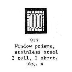 PSC 913 - PASSENGER CAR PRISM WINDOWS - O SCALE