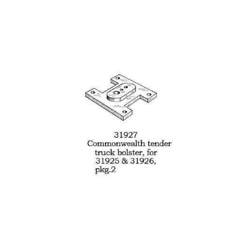 PSC 31927 - STEAM LOCOMOTIVE COMMONWEALTH TENDER TRUCK BOLSTER - HO SCALE