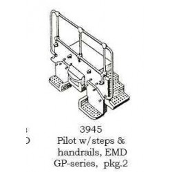 PSC 3945 - EMD DIESEL LOCOMOTIVE END PILOT AND STEPS - GP SERIES - HO SCALE