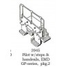 PSC 3945 - EMD DIESEL LOCOMOTIVE END PILOT AND STEPS - GP SERIES - HO SCALE