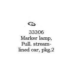 PSC 33306 - STREAMLINE OBSERVATION PASSENGER CAR MARKER LIGHTS - HO SCALE