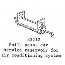 PSC 33212 - PASSENGER CAR AIR CONDITIONING SERVICE RESERVOIR - HO SCALE