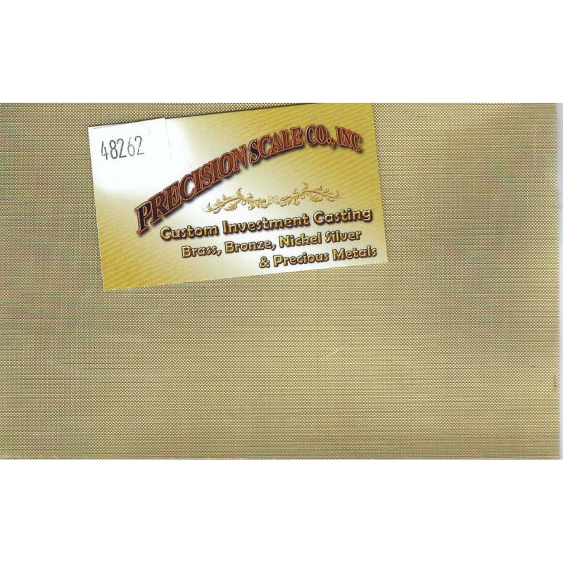 PSC 48262 - BRASS WIRE SCREEN - 70 MESH