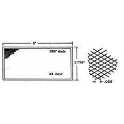 PSC 48384 - SOLDERABLE GERMAN SILVER SCREENING - 28
