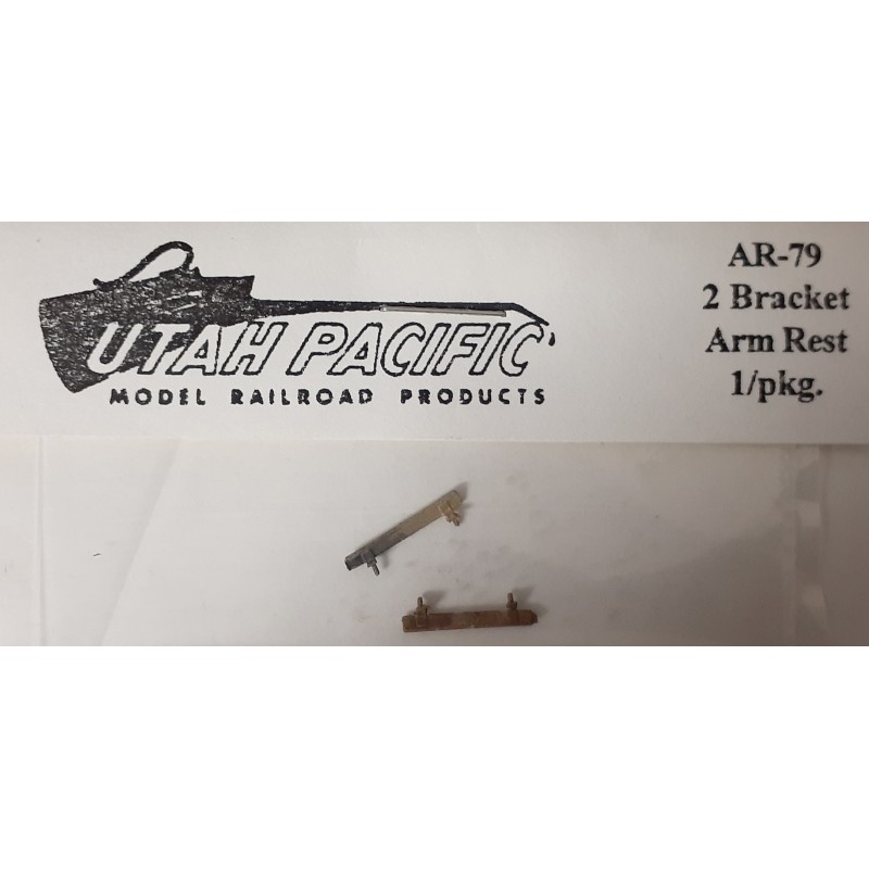 UTAH PACIFIC AR-79 - DIESEL LOCOMOTIVE 2 BRACKET ARM REST - HO SCALE